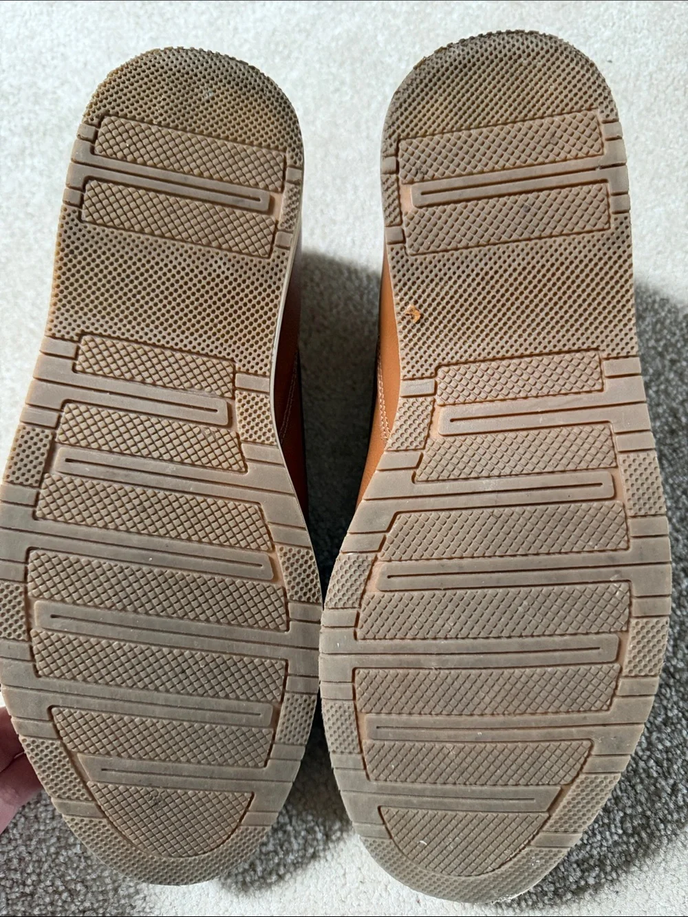 Restoration Hardware Brown Leather Derby Shoes with Dark Laces